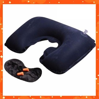 [FREESHIP 50K] Gối Ngủ Chữ U Khi Du Lịch Kèm Tấm Bịt Mắt, Bịt Tai