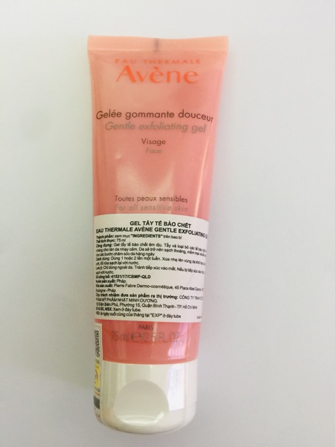 AVENE-Gôm tẩy tế bào chết-Avène Gentle Purifying Scrub 75ml Mẫu mới CHÍNH HÃNG