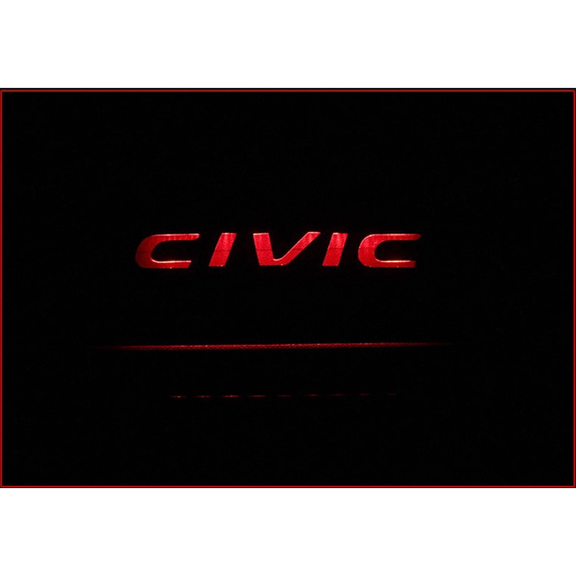 Miếng dán đề can trang trí đèn phanh xe ô tô Honda Civic 2017 2018