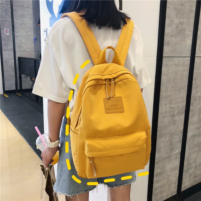 Ba lô Prettyzys kích thước 15.6 inch thời trang Hàn Quốc cho nữ