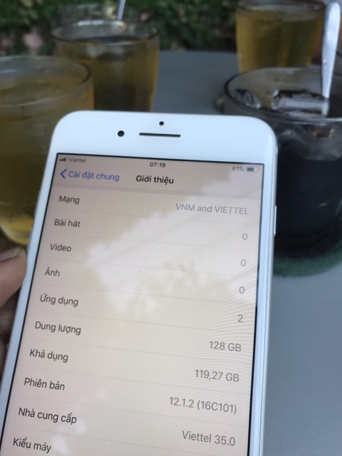 Điện thoại iPhone 7plus quốc tế, 128gb, 23gb