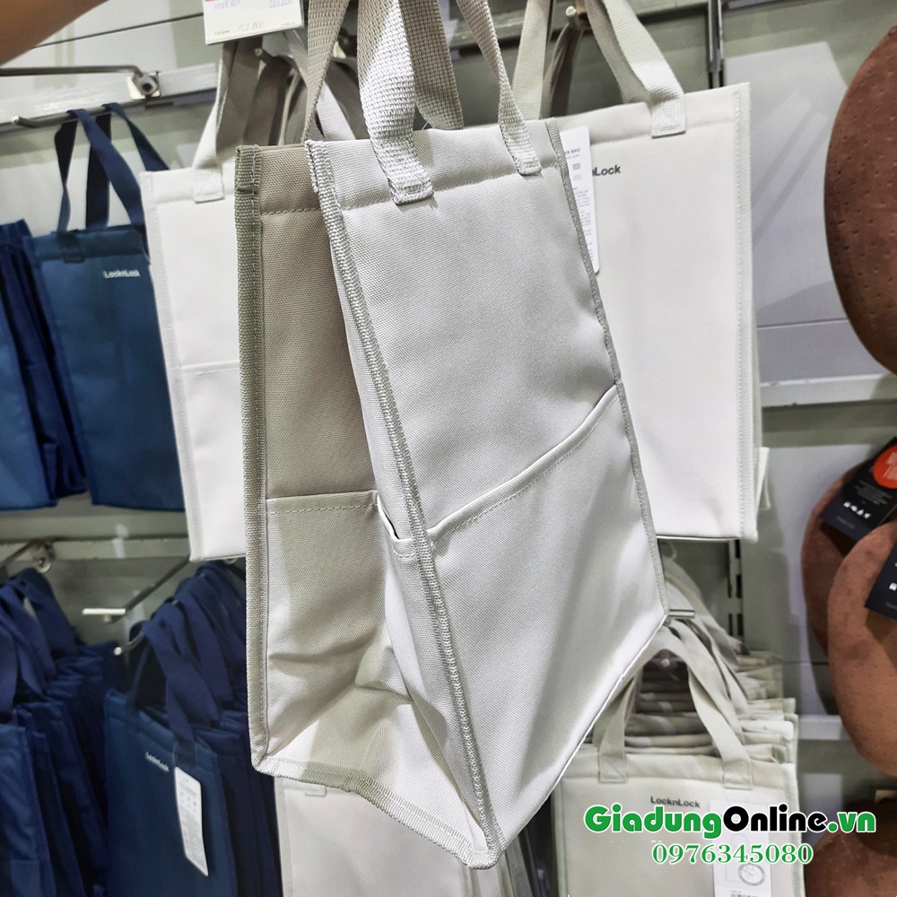Túi Giữ Nhiệt LocknLock  3 Lớp Đựng Hộp Cơm Daily Cooler Bag HWB821  - Larva Store