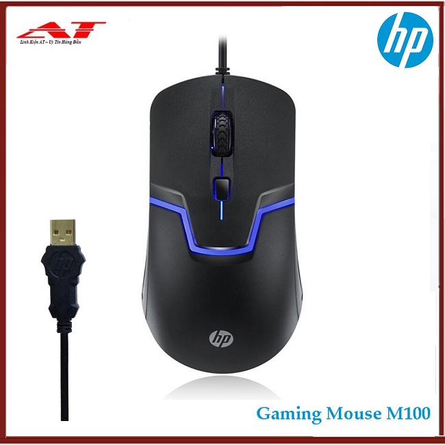 Chuột game HP M100 led nhiều màu rất đầm tay