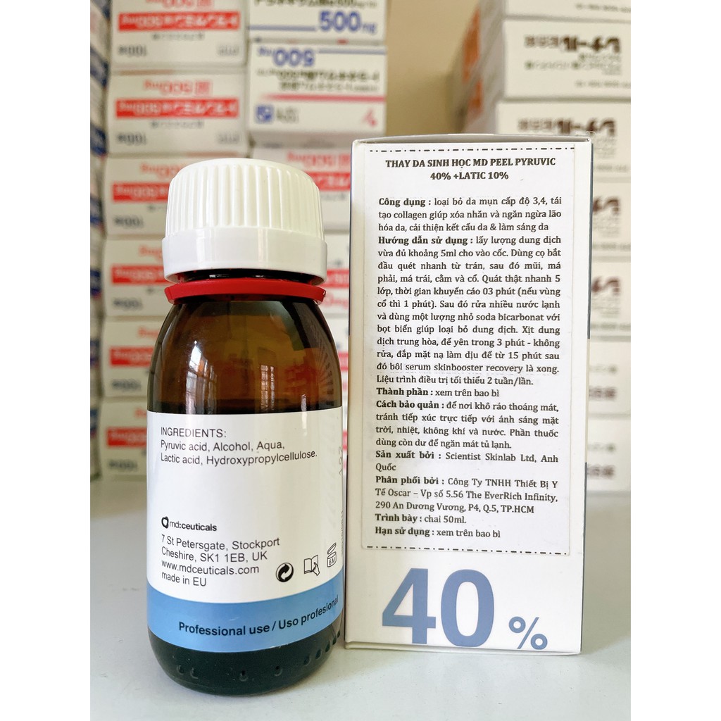 Thay da sinh học xóa nám, sáng da & ngăn ngừa lão hóa MD:CEUTICALS MD: PEEL Pyruvic 40%