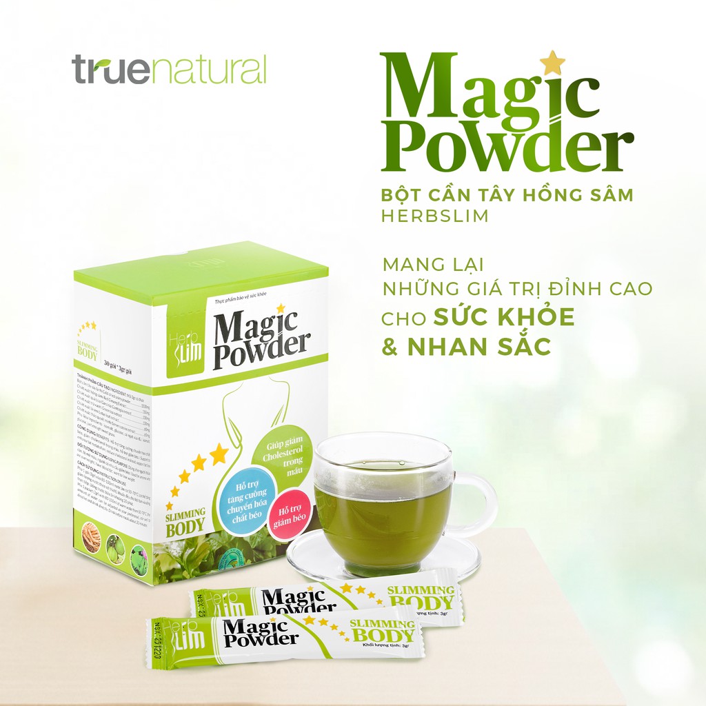 Bột Cần Tây Herbslim Magic Powder TRUE NATURAL Giảm Cân, Đẹp Da | BigBuy360 - bigbuy360.vn