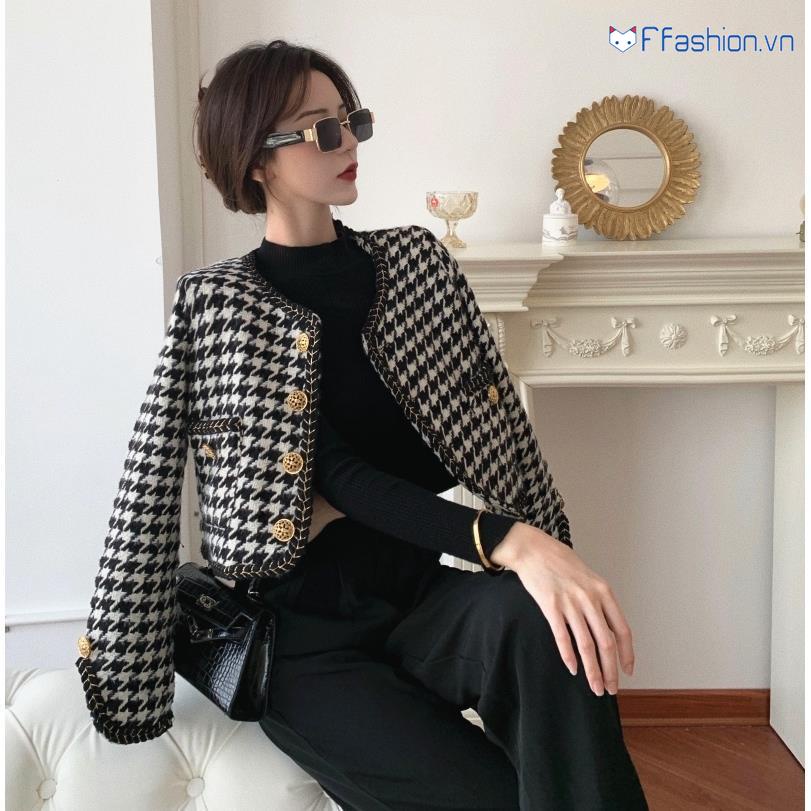 Áo Khoác Cardigan Dáng Ngắn Thời Trang Cho Nữ