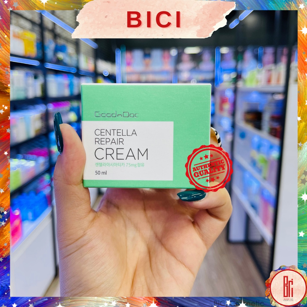 Kem Phục Hồi Trắng Da Rau Má GOODNDOC Centella Repair Cream - 50g