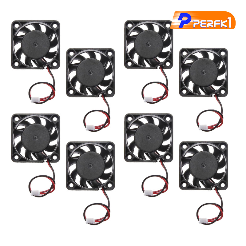 Bộ 8 Quạt Tản Nhiệt 12v 2pin 40mm Mini 4cm Cho Máy Tính