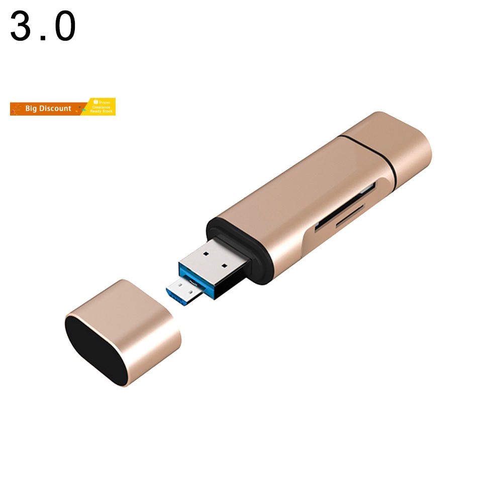 Đầu Đọc Thẻ Nhớ Đa Năng Type-C / Micro Usb / Usb / Sd Tf Cho Điện Thoại / Laptop