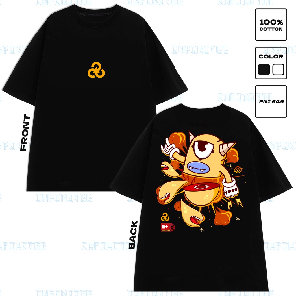 Áo thun INFINITEE Fni0649, Thun 100% Cotton - form rộng Unisex.