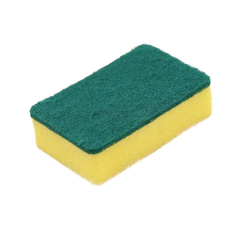 Sỉ - 10 Miếng bọt biển rửa chén bát xanh vàng tiện dụng kèm rửa xoong nồi sạch bong kin kít