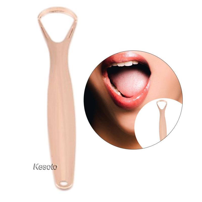 Dụng Cụ Cạo Lưỡi Bằng Kim Loại Tráng Khí Tươi Mới Cho Trẻ Em Và Người Lớn