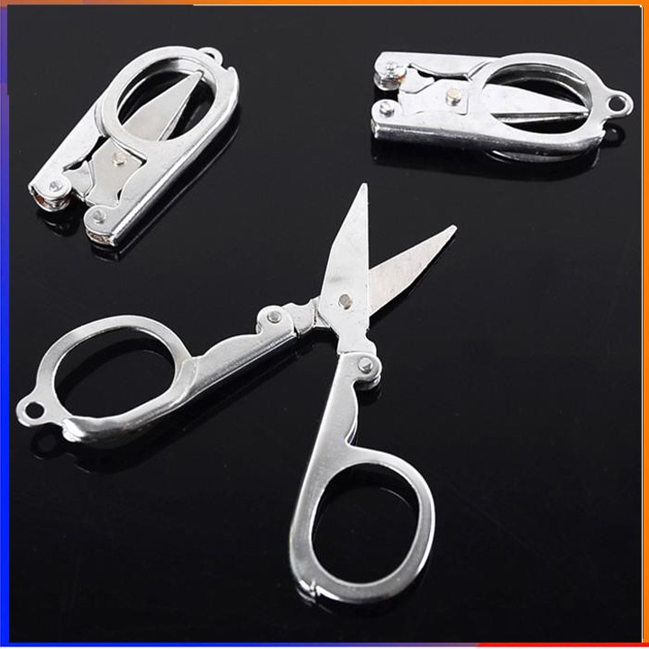 Kéo gấp gọn kéo cắt lông muỗi tỉa lông mày bỏ túi mini đi du lịch