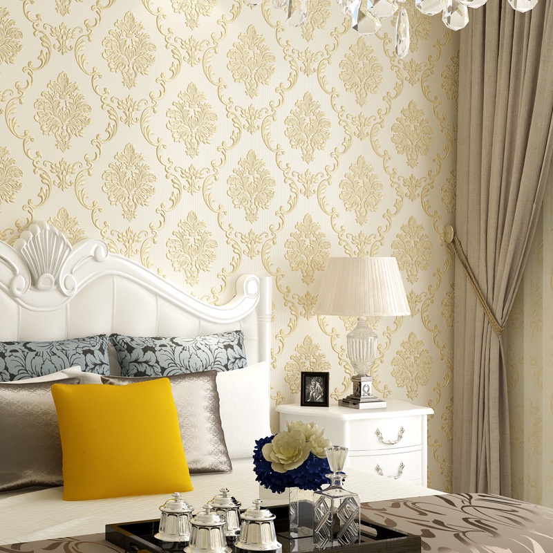 Giấy Dán Tường Chống Thấm Nước Phong Cách Châu Âu Trang Trí Nhà Cửa