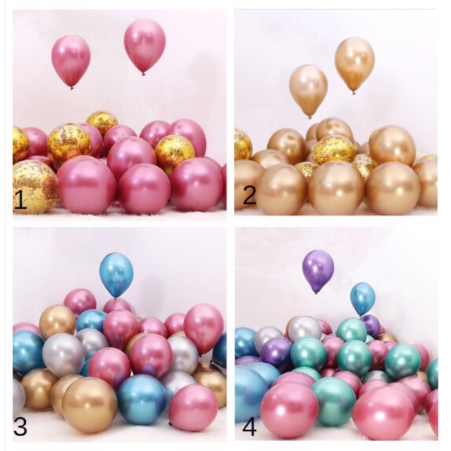 Set 10-20 bóng tròn siêu nhũ mạ chrome