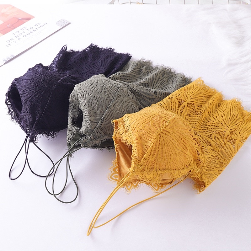 MẪU MỚI- Áo BR363 ren 2 dây kèm đệm mút nâng ngực