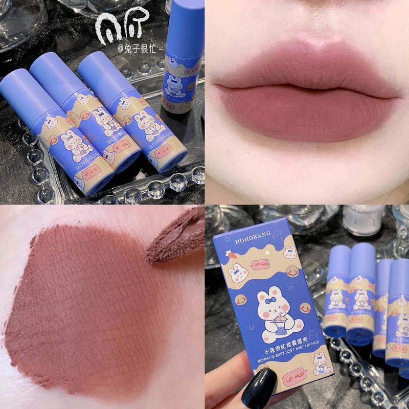 Son Môi Dạng Lỏng Chống Dính Cốc Lâu Trôi Thiết Kế Vỏ Hình Hoạt Hình Dễ Thương