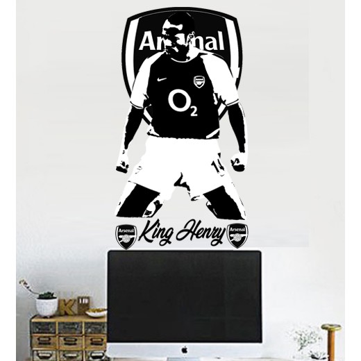 Decal dán tường chống thấm size lớn Henry Arsenal