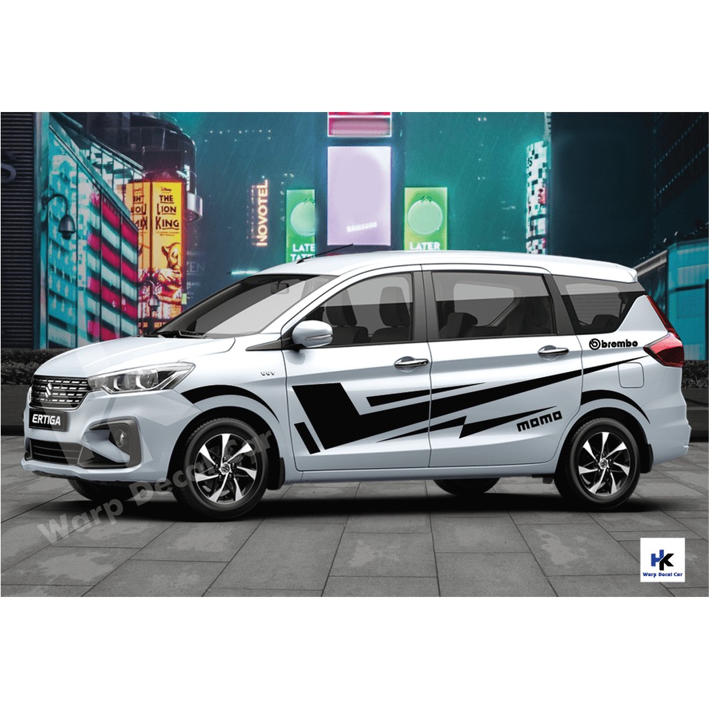 Tem dán xe Ertiga- decal Ertiga phong cách thể thao
