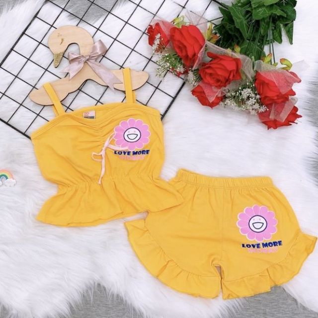 [FREE SHIP 50K] Bộ 2 Dây Bé Gái Cotton 4 Chiều Xuất Khẩu 10-30kg