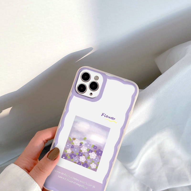 Ốp lưng iphone trong lượn sóng Violet 6/6plus/6s/6splus/7/7plus/8/8plus/x/xr/xs/11/12/13/pro/max/plus/promax