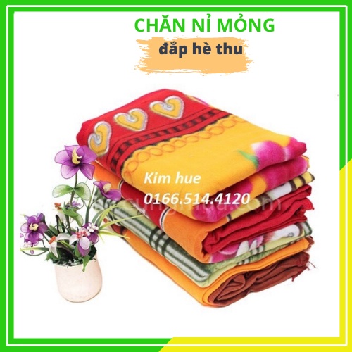 Chăn nỉ mỏng văn phòng đắp hè thu trọng lượng 700g