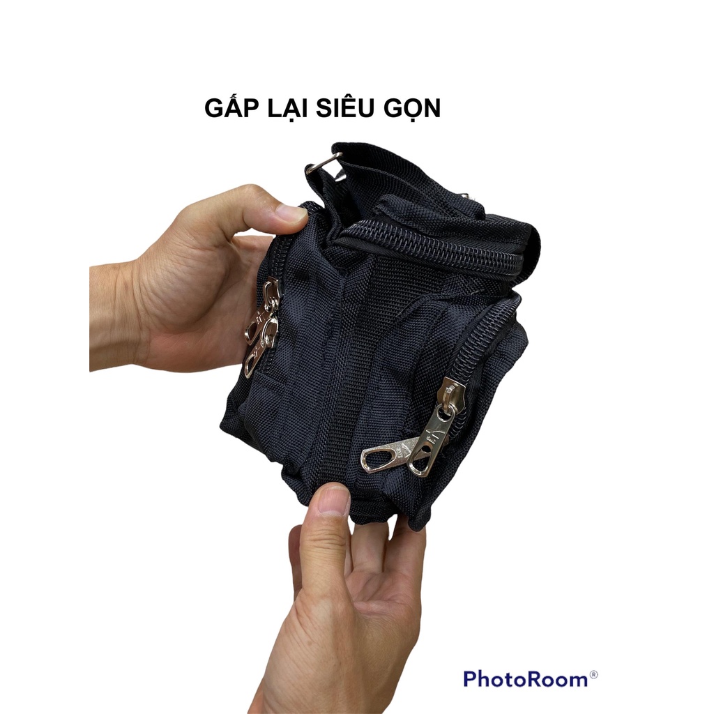 Túi xách đựng đồ thô Đen NHỎ