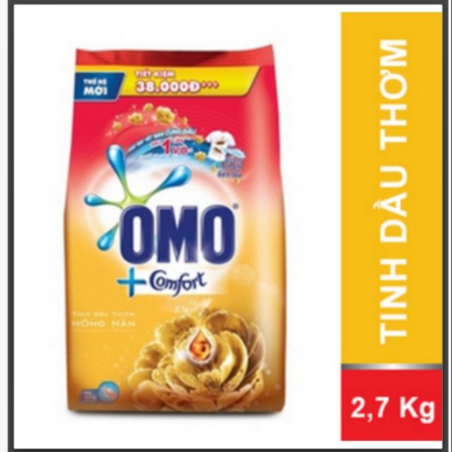 Bột giặt Omo Comfort 2,7kg