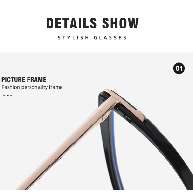 Kính Mát Gọng Mắt Mèo TR90 HD Chống Ánh Sáng Xanh Họa Tiết Da Báo Thời Trang Phương Tây Cho Nữ