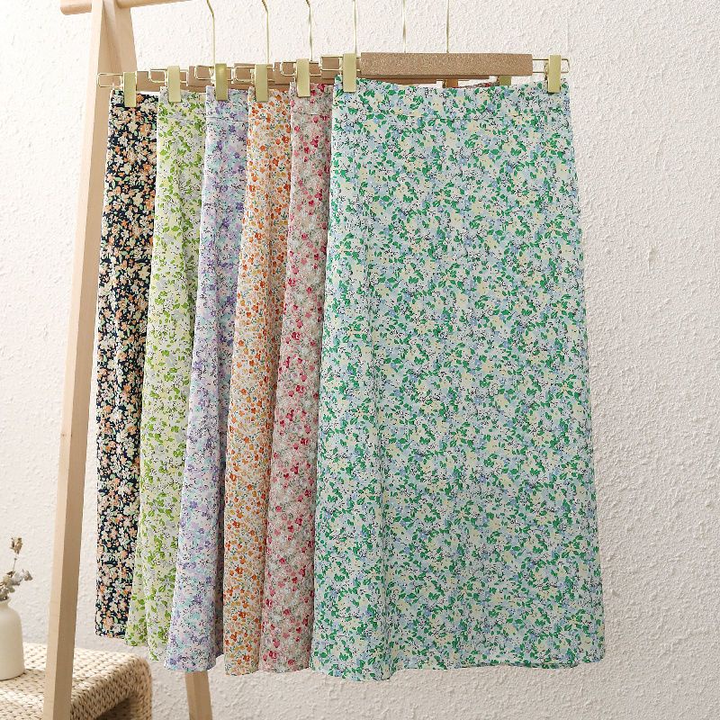 Chân Váy Chiffon Dài Dáng Chữ a In Họa Tiết Hoa Thời Trang Mùa Hè 2022 Mới Cho Nữ