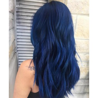 Combo Tóc Nhuộm Màu Xanh Dương ( Blue ) + Oxy
