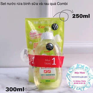 Combo nước rửa bình Combi Nhật Bản