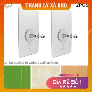 Miếng dán tường PVC kèm ốc vít chịu lực bền bĩ dùng để treo đồ, gắn giá treo khăn