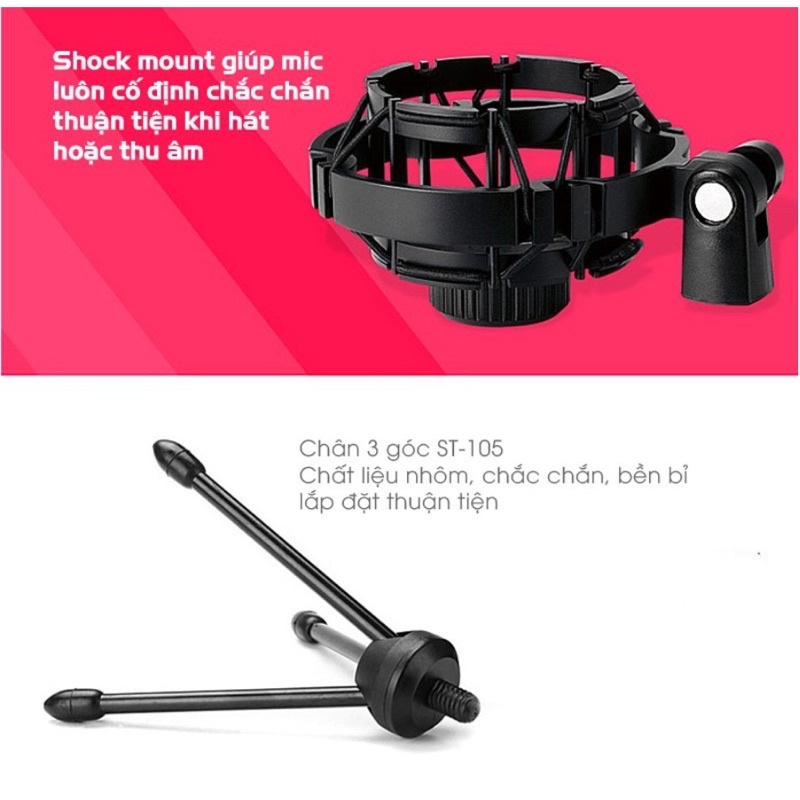 Micro K320,Hát Live Stream Hát Karaoke, Thu Âm Chuyên NghiệpTakstar PC K320 Bảo Hành 6 Tháng