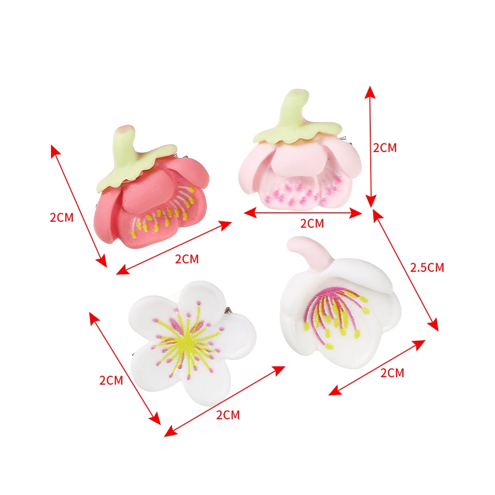 Haimeikang Set 5 kẹp tóc công chúa nhỏ màu kẹo dễ thương cho bé gái