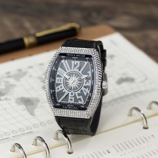 Đồng hồ nam Franck muller thể thao đính đá cao cấp tặng hộp và vòng tay DH402