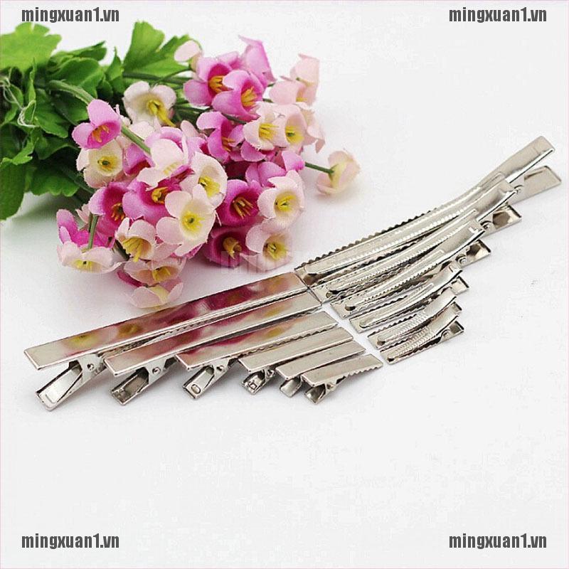 Set 50 Kẹp Tóc Cá Sấu Bằng Kim Loại Có Răng Cưa DIY