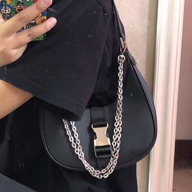 IELGY Túi Đeo Vai Dây Xích Hình Quả Lựu Thời Trang Cho Nữ