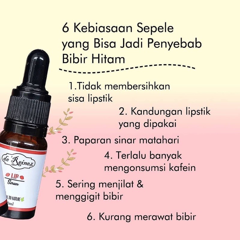 (Hàng Mới Về) Serum Dưỡng Ẩm Môi De 'Reinez Bpom Tự Nhiên | BigBuy360 - bigbuy360.vn