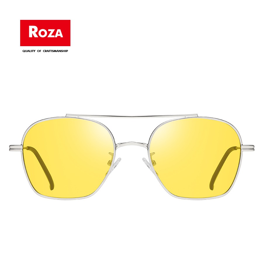 ROZA New Metal Polarized Sunglasses Men Outdoor Driving Fashion Woman Sunglasses Brand Design UV400 AE0791