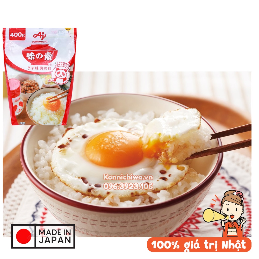 Hàng nội địa Nhật | Mì chính / Bột ngọt AJINOMOTO gói 1kg và loại 400g ăn trực tiếp