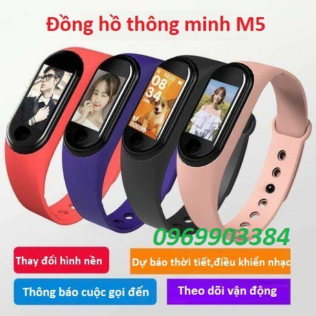 Đồng hồ thông minh thể thao M5 - Thay được hình nền cá nhân( hàng tốt)