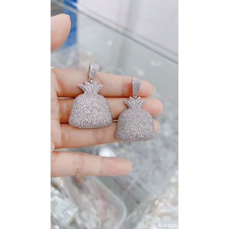 Dây chuyền mặt hình túi tiền bạc chuẩn