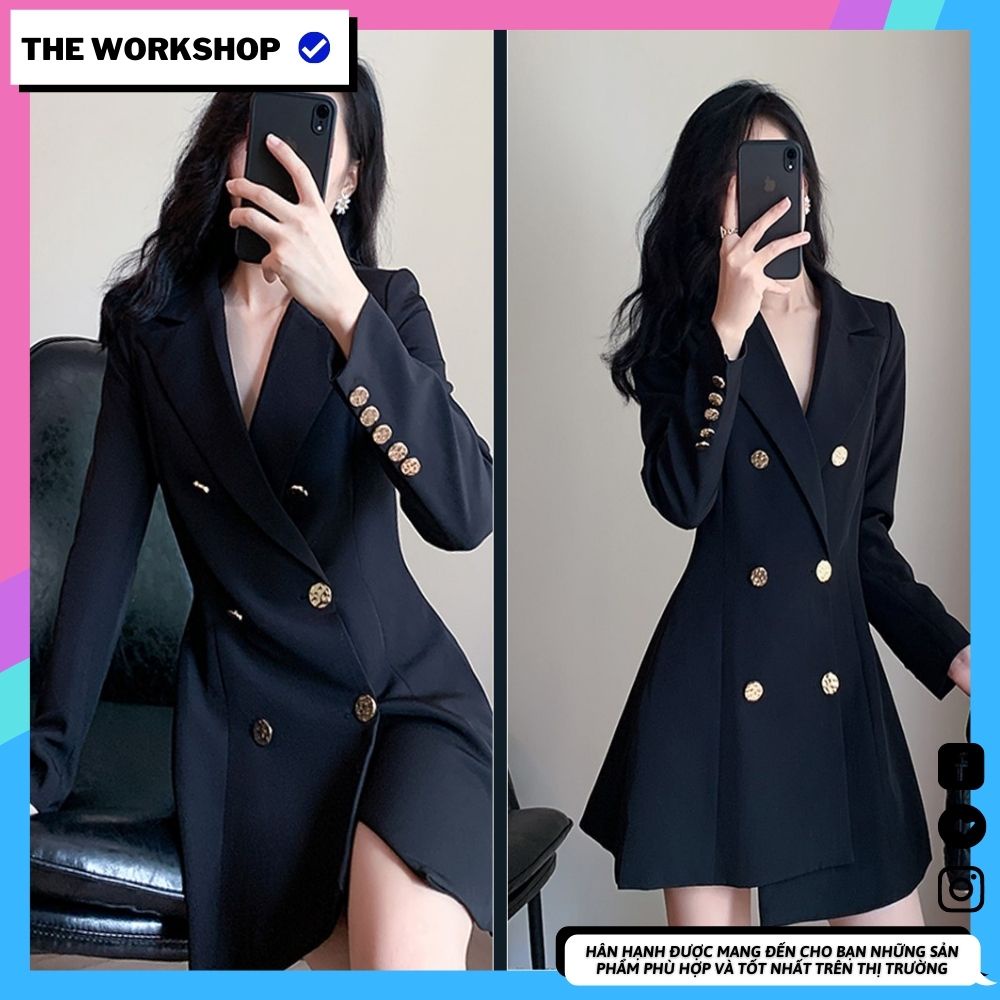 Váy vest Theworkshop3 thiết kế 2 trong 1 tôn dáng có ảnh thật Feedback