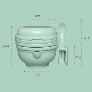 Bộ chế biến ăn dặm kiểu Nhật cho bé 9 dụng cụ