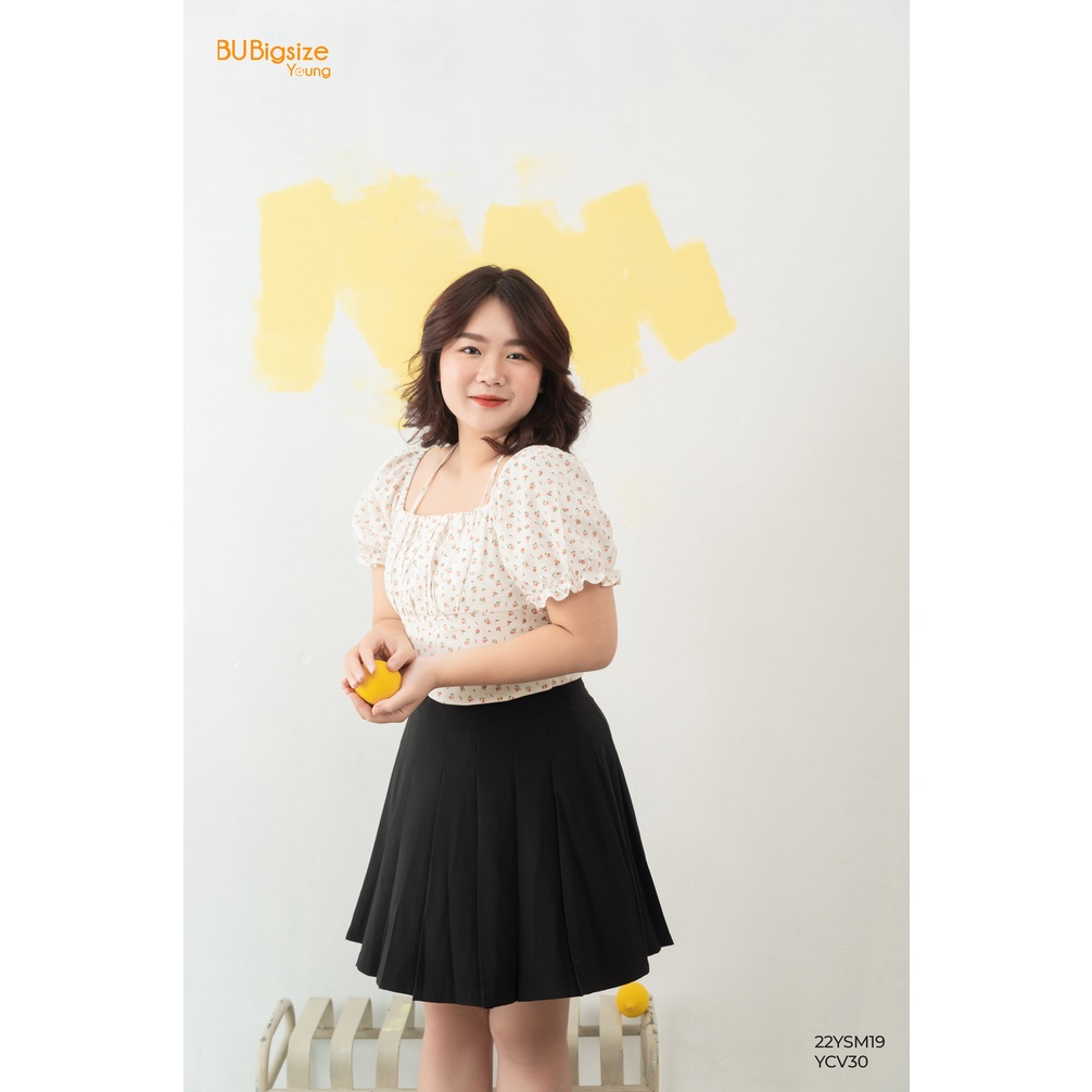 Áo croptop chéo eo BIGSIZE  - 22YSM19 -