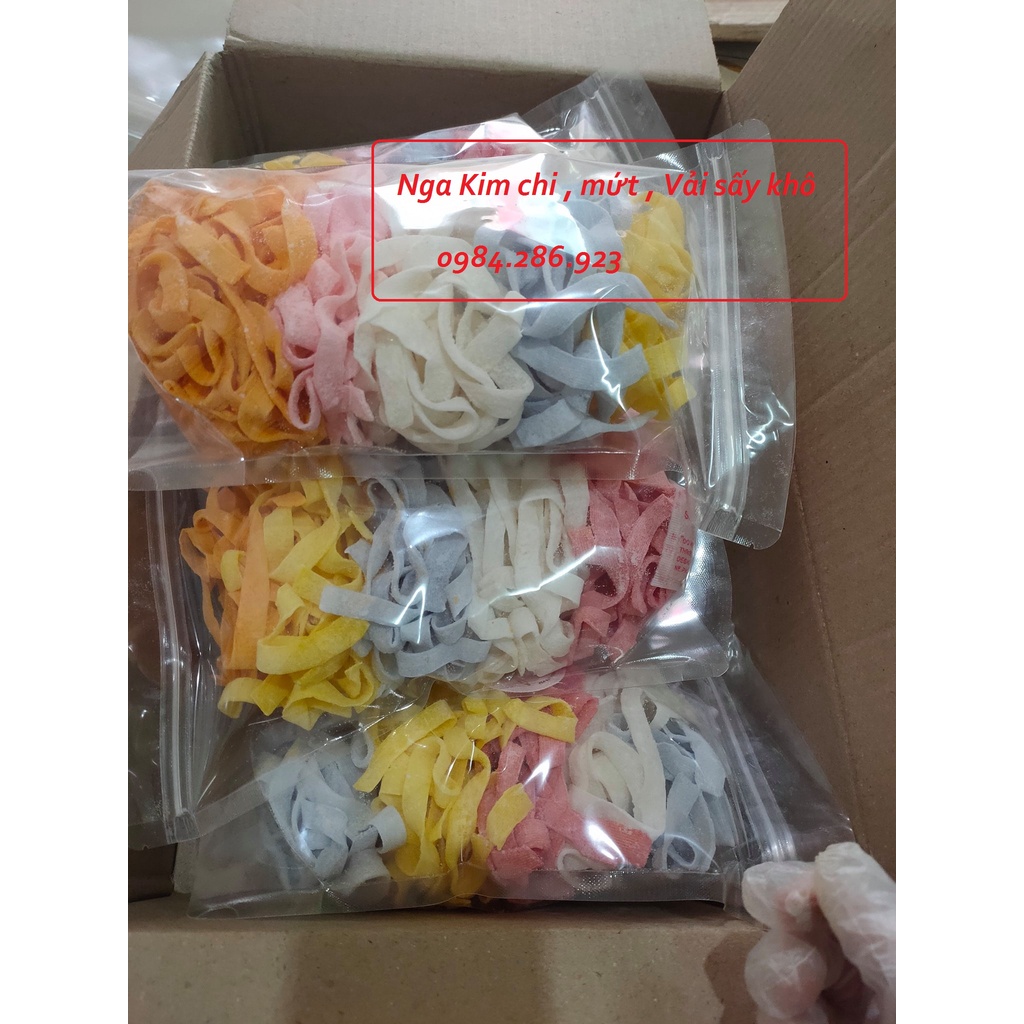 Mứt dừa sợi bào Mỏng bánh tẻ MIX VỊ tự nhiên rau củ quả. đặt 2-3 ngày