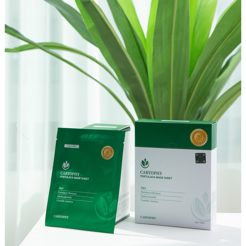 Mặt Nạ Trị Mụn Chuyên Sâu Caryophy Portulaca Mask Sheet | BigBuy360 - bigbuy360.vn