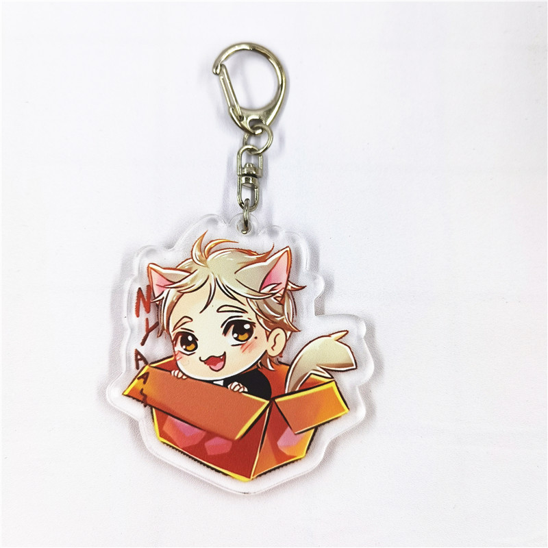 Móc khóa hình nhân vật Haikyuu Kageyama Hinata Kenma Kozume