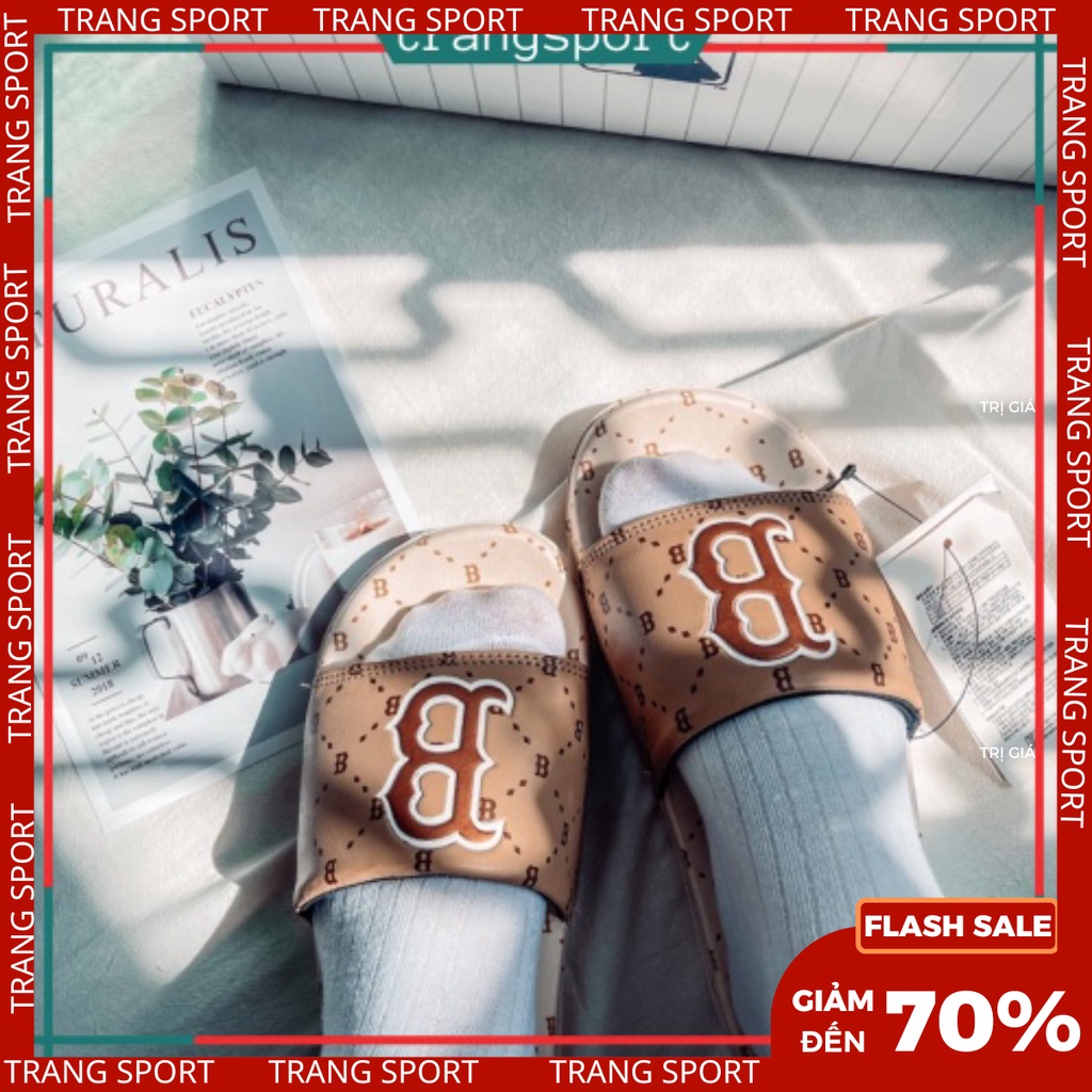 Dép quai ngang unisex BOSTON nam nữ cao cấp siêu hot fulltemtag fullbox